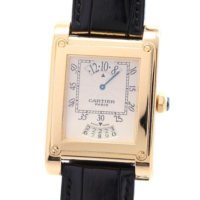 【中古】CARTIER TANK A VIS LM TIME ＆ CALENDAR CPCP カルティエ タンク・ア・ヴィスLM タイム＆カレンダー CPCP W1534451