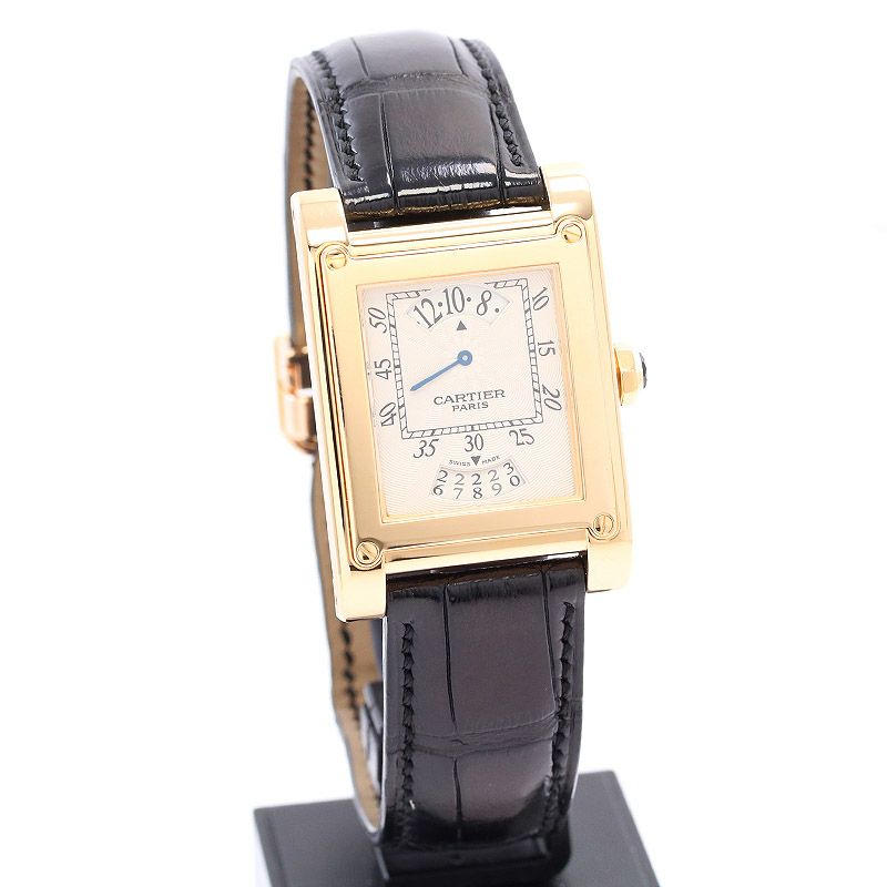 【中古】CARTIER TANK A VIS LM TIME ＆ CALENDAR CPCP カルティエ タンク・ア・ヴィスLM タイム＆カレンダー CPCP W1534451