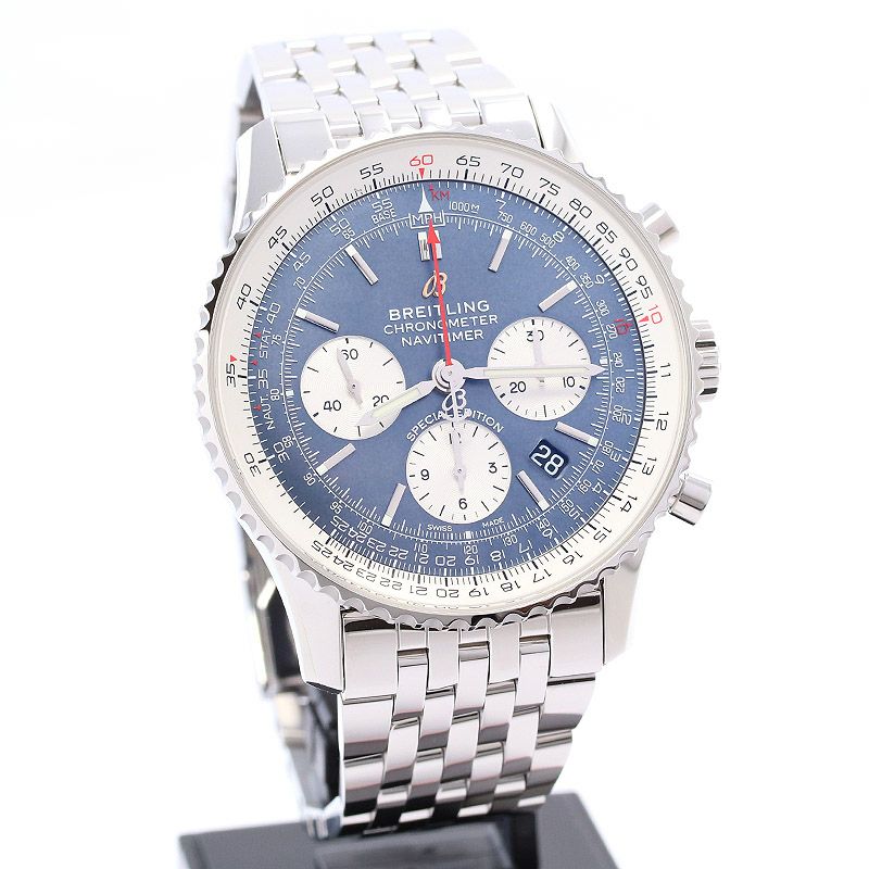 【中古】BREITLING NAVITIMER B01 CHRONOGRAPH 43 JAPAN EDITION , ブライトリング  ナビタイマーB01 クロノグラフ43 ブラックマザーオブパール ジャパンエディション , AB0121211B3A1