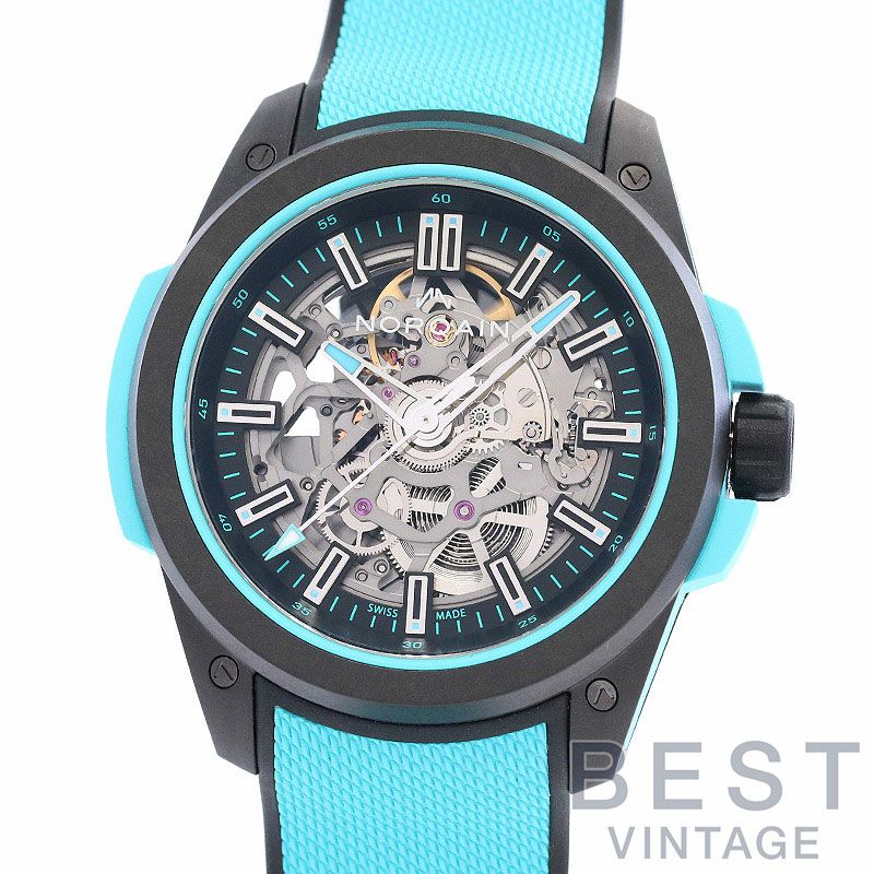 中古】NORQAIN INDEPENDENCE WILD ONE SKELETON 42MM TURQUOISE 