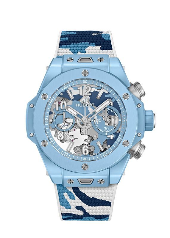 HUBLOT BIG BANG UNICO SKY BLUE CAMO <br>ウブロ ビッグ・バン ウニコ スカイブルーカモ <br>421.EX.0190.RX.JCAM