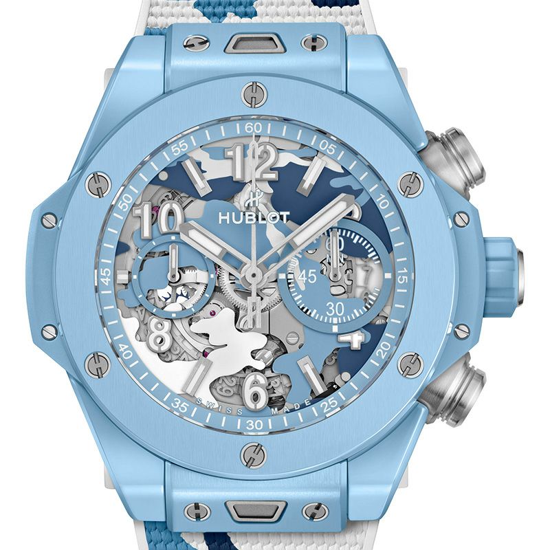 HUBLOT BIG BANG UNICO SKY BLUE CAMO <br>ウブロ ビッグ・バン ウニコ スカイブルーカモ <br>421.EX.0190.RX.JCAM
