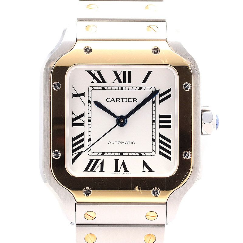 中古】CARTIER SANTOS DE CARTIER MEDIUM MODEL カルティエ サントス 