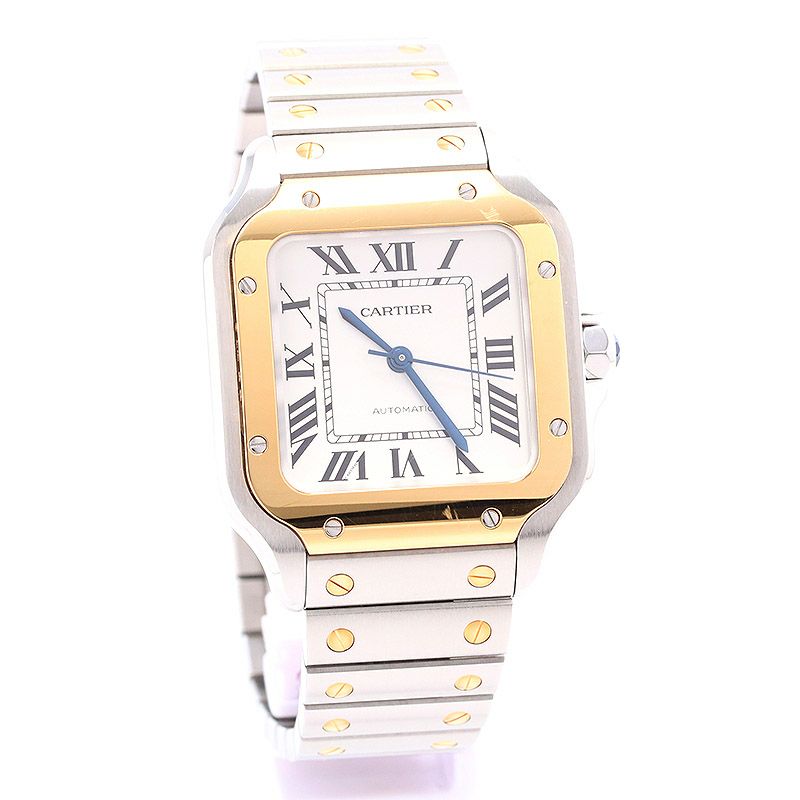 【中古】CARTIER SANTOS DE CARTIER MEDIUM MODEL , カルティエ サントス ドゥ カルティエ MM ,  W2SA0016