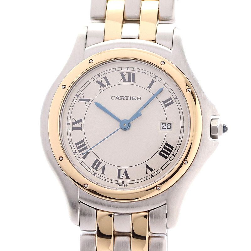 美品 Cartier カルティエ パンテール・クーガー K18YG ２ロウ - 腕時計 