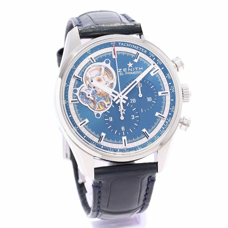 【中古】ZENITH CHRONOMASTER EL PRIMERO OPEN CHARLES VERMOT TRIBUTE ゼニス クロノマスター エル・プリメロ オープン シャルルベルモ トリビュート 03.20416.4061/51.C700