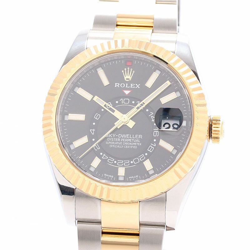 【中古】ROLEX OYSTERPERPETUAL SKY-DWELLER ロレックス オイスターパーペチュアル スカイドゥエラー 326933 (M326933-0003)