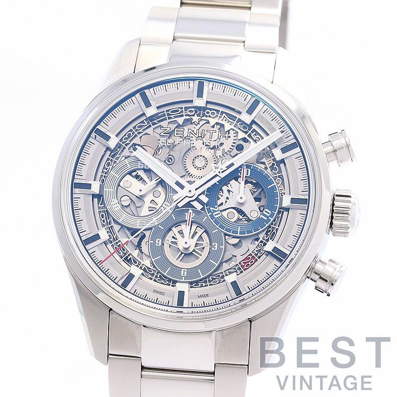 中古】ZENITH CHRONOMASTER EL PRIMERO FULL OPEN 38MM ゼニス クロノマスター エル・プリメロ フルオープン  38MM 03.2153.400/78.M2150｜ヴィンテージブランド｜時計・腕時計の通販サイトBEST ISHIDA（正規・中古販売店）