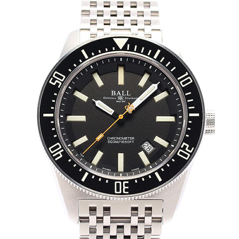 【中古】BALL WATCH ENGINEER MASTER II SKINDIVER II <br>ボール・ウォッチ エンジニアマスターII スキンダイバーII <br>DM3108A-SCJ-BK