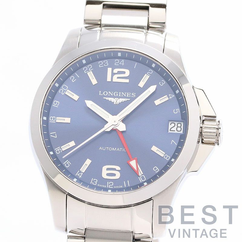 中古】LONGINES CONQUEST GMT ロンジン コンクエスト GMT L3.687.4