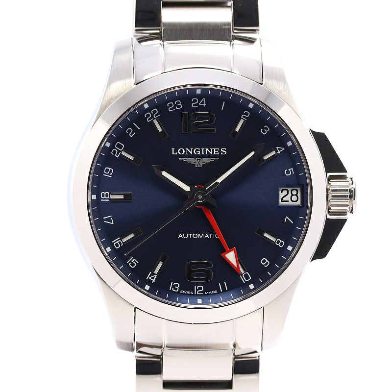 中古】LONGINES CONQUEST GMT ロンジン コンクエスト GMT L3.687.4 