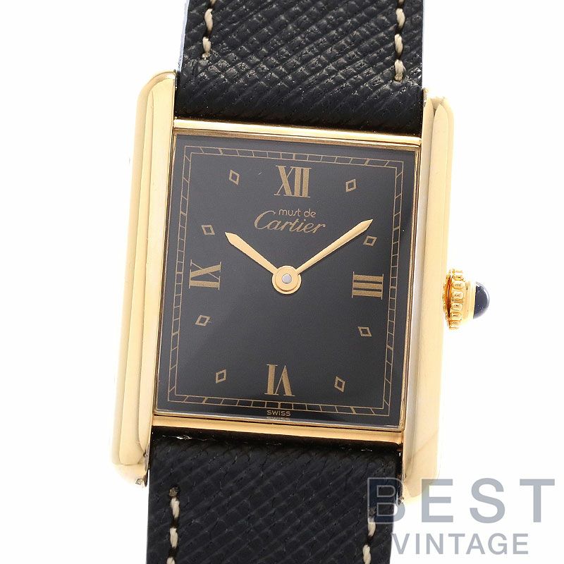 【中古】CARTIER MUST TANK LARGE MODEL VERMEIL <br>カルティエ マストタンク LM ヴェルメイユ <br>W1001254