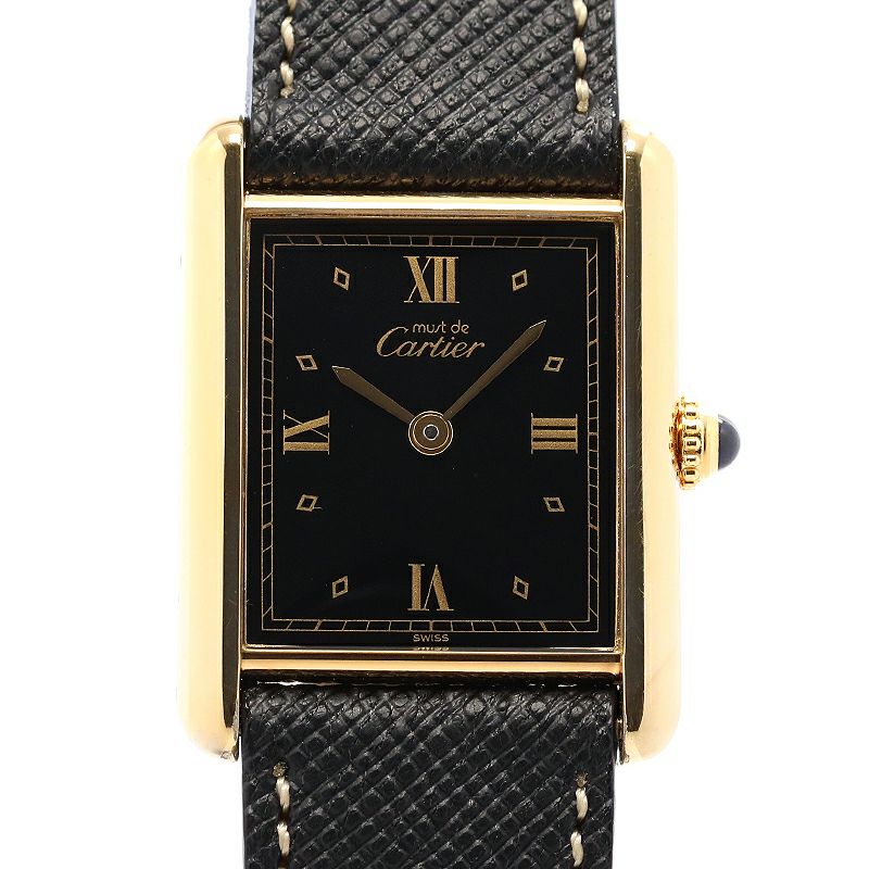 【中古】CARTIER MUST TANK LARGE MODEL VERMEIL <br>カルティエ マストタンク LM ヴェルメイユ <br>W1001254