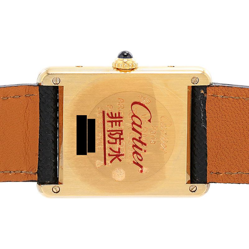 中古】CARTIER MUST TANK LARGE MODEL VERMEIL カルティエ マスト 