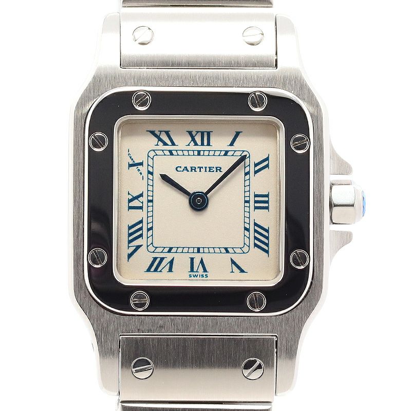 中古】CARTIER SANTOS GALBEE SMALL MODEL カルティエ サントス