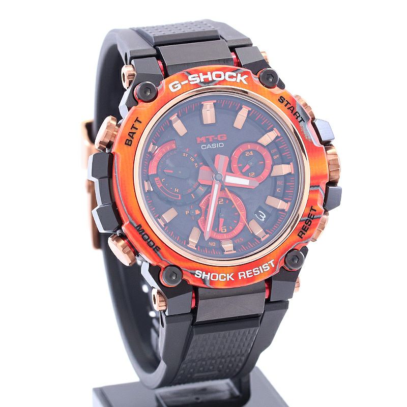 【中古】CASIO G-SHOCK 40TH ANNIVERSARY FLARE RED カシオ Gショック 40周年記念モデル フレアレッド MTG-B3000FR-1AJR