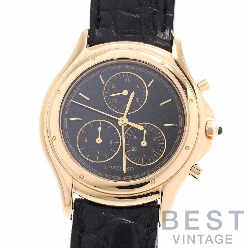 中古】CARTIER PANTHER COUGAR LARGE MODEL CHRONO REFLEX カルティエ 