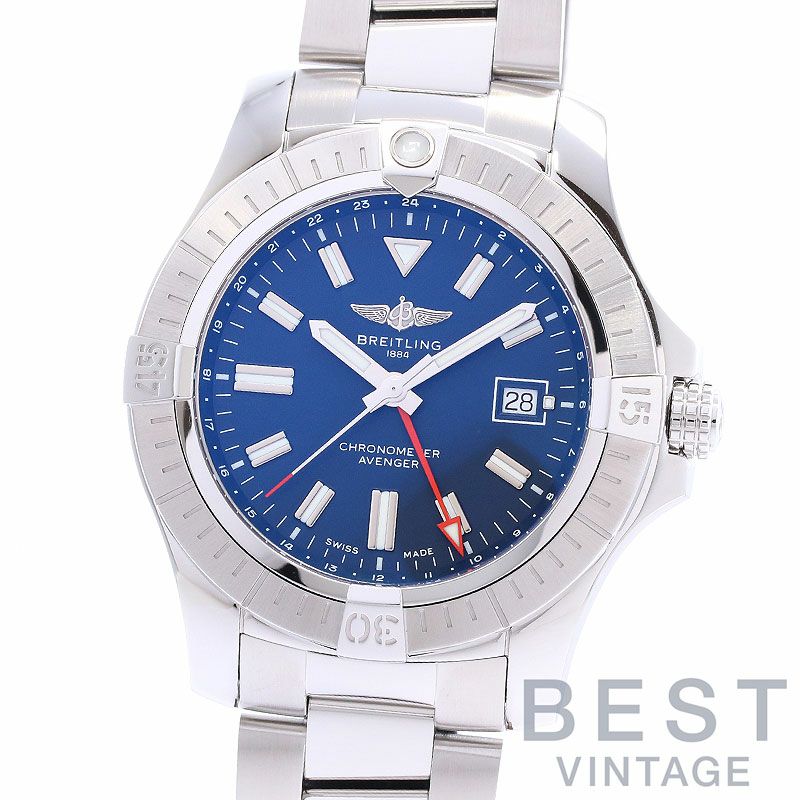 中古】BREITLING AVENGER AUTOMATIC GMT 45 ブライトリング アベンジャー オートマチック GMT 45  A32395101C1A1｜ヴィンテージブランド｜時計・腕時計の通販サイトBEST ISHIDA（正規・中古販売店）