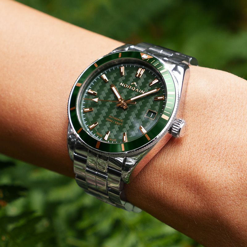 NORQAIN ADVENTURE SPORT 37MM GREEN & GOLD ノルケイン 