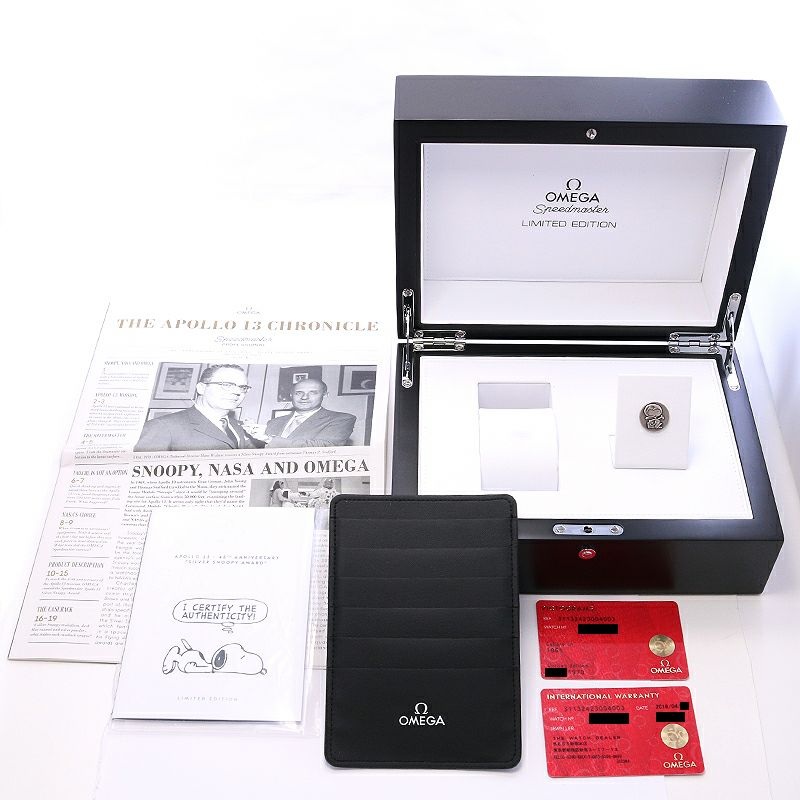 【中古】OMEGA SPEEDMASTER APOLLO XIII MOONWATCH PROFESSIONAL ”SNOOPY AWARD” 45TH ANNIVERSARY <br>オメガ スピードマスター プロフェッショナル アポロ13号 45周年記念 スヌーピーアワード 世界1970本限定 <br>311.32.42.30.04.003