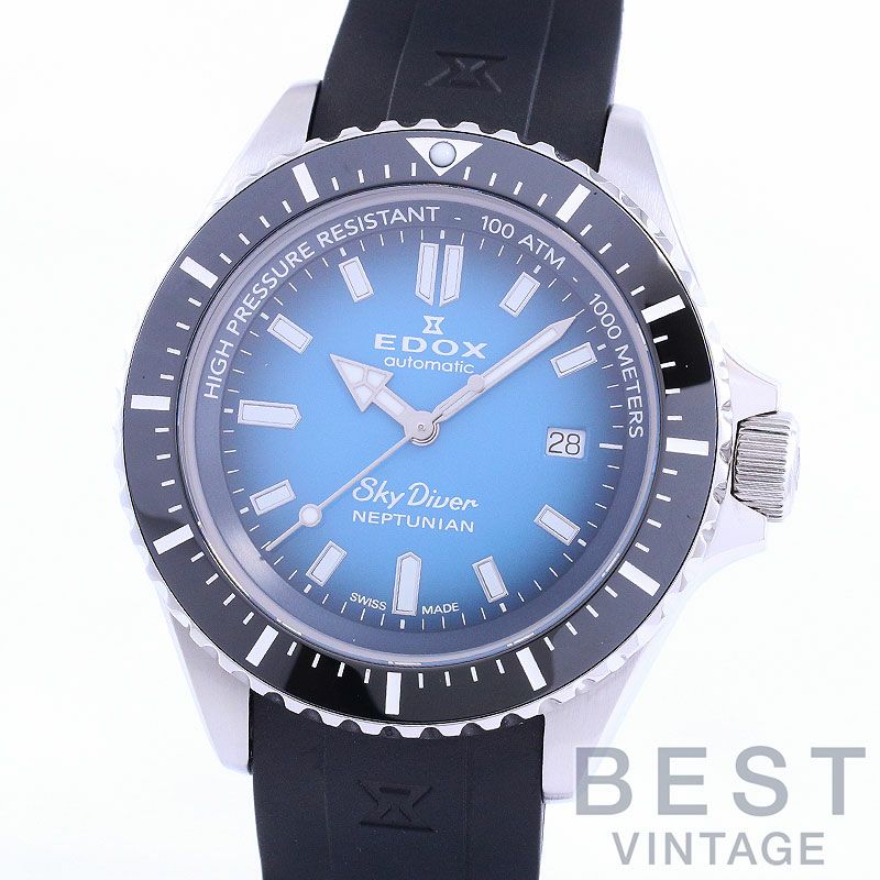 中古】EDOX SKYDIVER NEPTUNIAN AUTOMATIC エドックス スカイダイバー 