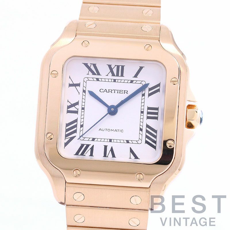 【中古】CARTIER SANTOS DE CARTIER WATCH MEDIUM MODEL <br>カルティエ サントス ドゥ カルティエ ウォッチ MM <br>WGSA0030