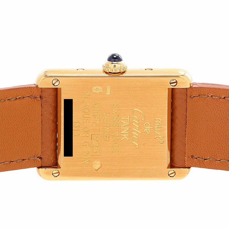 中古】CARTIER MUST TANK SMALL MODEL VERMEIL カルティエ マストタンクSM ヴェルメイユ  W1003154｜ヴィンテージブランド｜時計・腕時計の通販サイトBEST ISHIDA（正規・中古販売店）