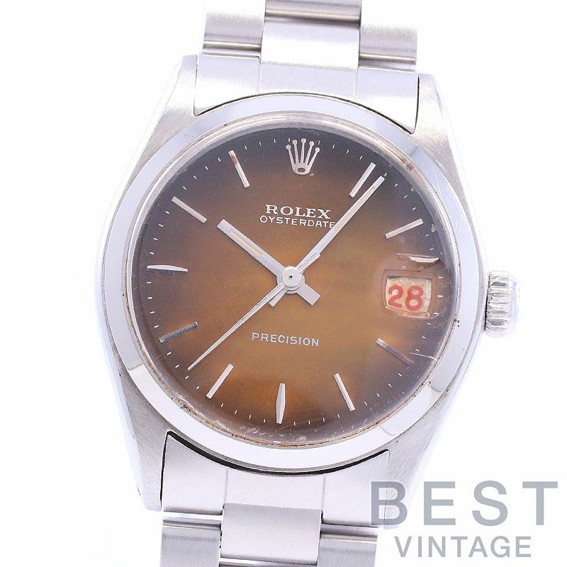 中古】ROLEX OYSTER DATE BROWN CHANGE DIAL ロレックス 