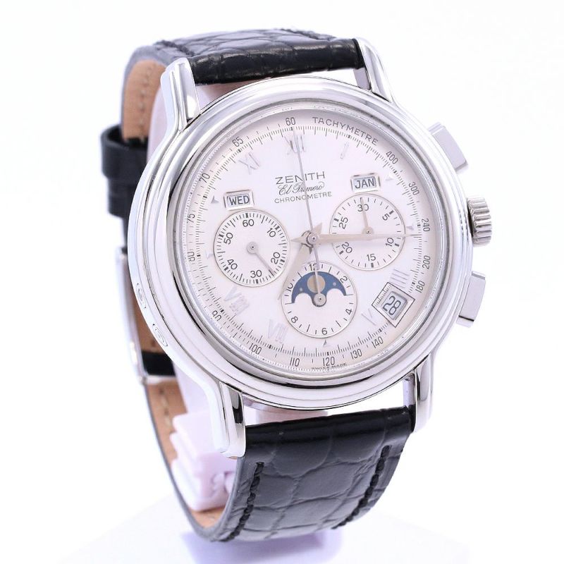 中古】ZENITH CHRONOMASTER TRIPLE CALENDAR EL PRIMERO MOONPHASE ゼニス クロノマスター  トリプルカレンダー ムーンフェイズ 14/01.0240.410｜ヴィンテージブランド｜時計・腕時計の通販サイトBEST  ISHIDA（正規・中古販売店）