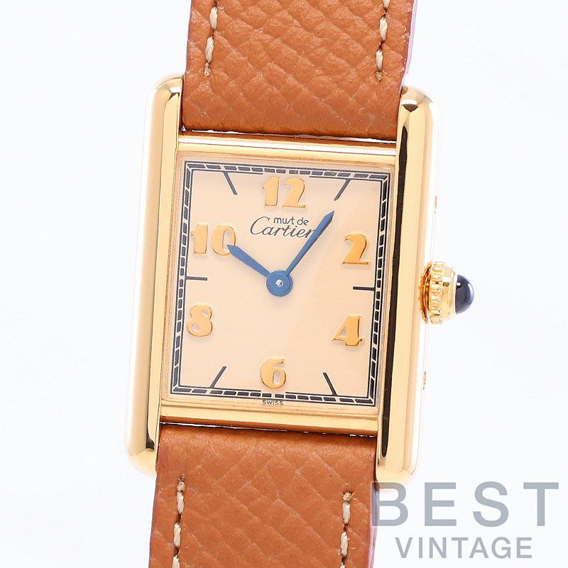 中古】CARTIER MUST TANK SMALL MODEL VERMEIL カルティエ マスト  
