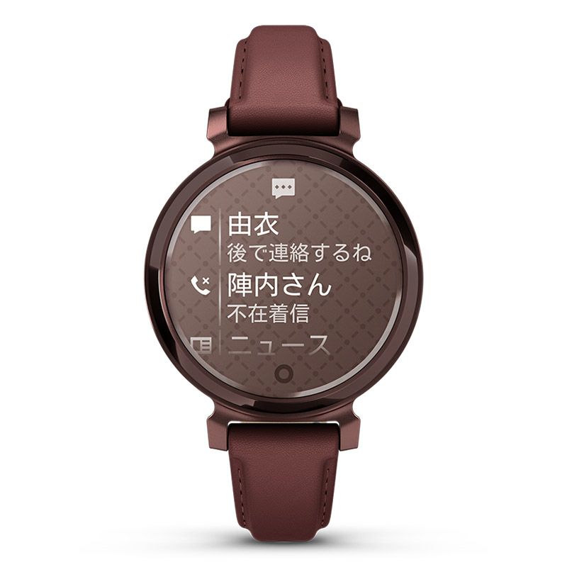 GARMIN Lily 2 Classic Mulberry Leather / Dark Bronze ガーミン 