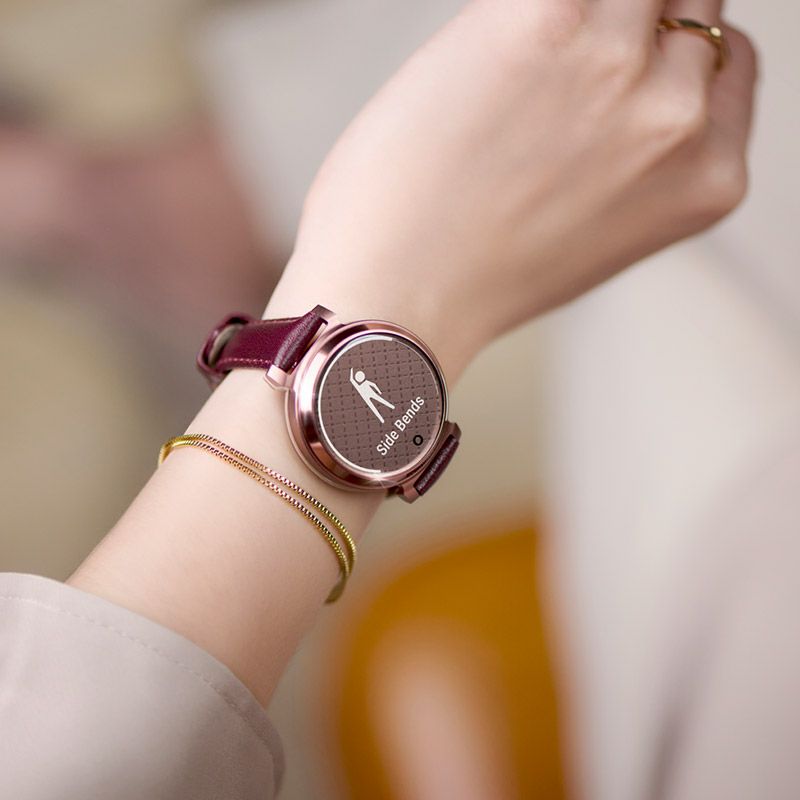 GARMIN Lily 2 Classic Mulberry Leather / Dark Bronze ガーミン 