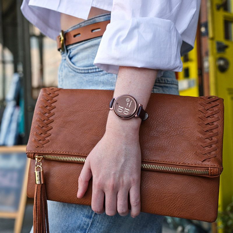 GARMIN Lily 2 Classic Mulberry Leather / Dark Bronze ガーミン 