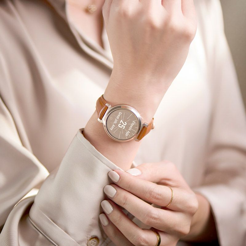 GARMIN Lily 2 Classic Tan Leather / Cream Gold ガーミン リリー2 