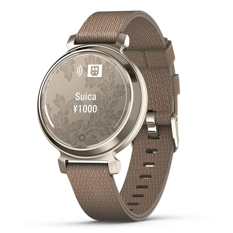 GARMIN Lily 2 Classic Coffee Nylon / Cream Gold ガーミン リリー2 クラシック コーヒー ナイロン /  クリームゴールド 010-02839-52｜正規取り扱いブランド｜時計・腕時計の通販サイトBEST ISHIDA（正規・中古販売店）