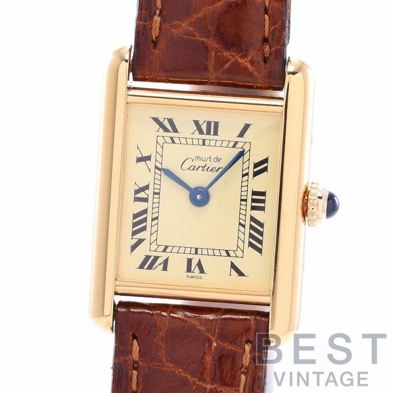 中古】CARTIER MUST TANK SMALL MODEL VERMEIL カルティエ マスト