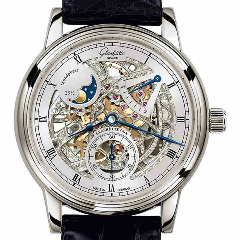 GLASHUTTE ORIGINAL Senator Moon Phase Skeletonized Edition グラスヒュッテ・オリジナル セネタ・ムーンフェイズ・スケルトン  1-49-13-15-04-30｜正規取り扱いブランド｜時計・腕時計の通販サイトBEST ISHIDA（正規・中古販売店）