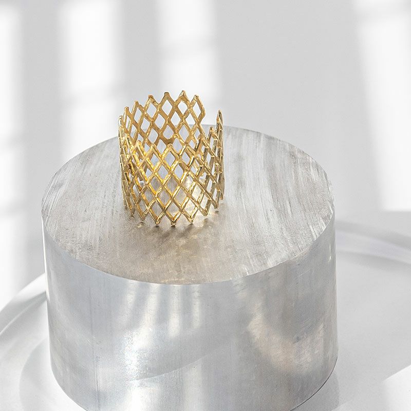 BYOKA LATTICE RING-3 GOLD GR1703 ビョーカ リング ゴールド GR1703