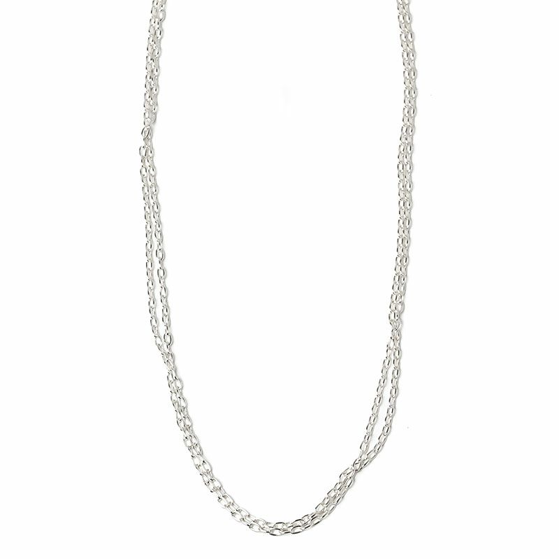 BYOKA MULCTI CHAIN NECKLACE SILVER N1101 ビョーカ ネックレス 