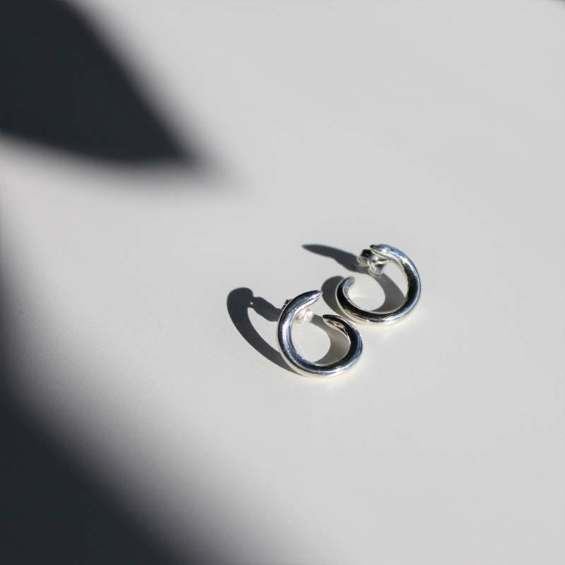 BYOKA THICK IVY PIERCE SILVER E2202 ビョーカ ピアス シルバー