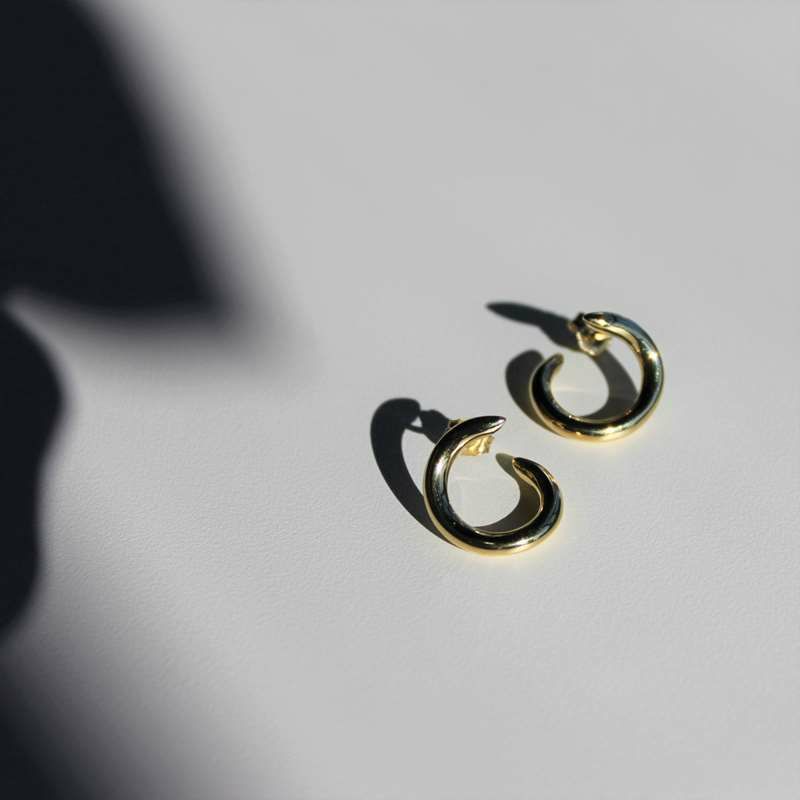 BYOKA THICK IVY PIERCE GOLD GE2202 ビョーカ ピアス ゴールド GE2202