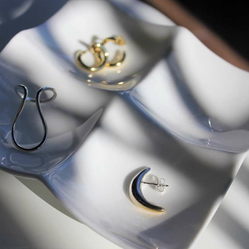 BYOKA M.CRESCENT PIERCE L ME0902 ビョーカ グラデーション ピアスL ME0902