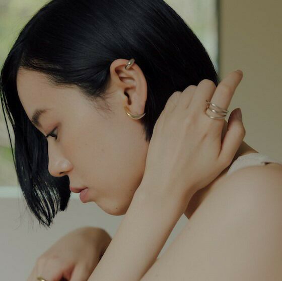 BYOKA M.CRESCENT PIERCE L ME0902 ビョーカ グラデーション ピアスL ME0902