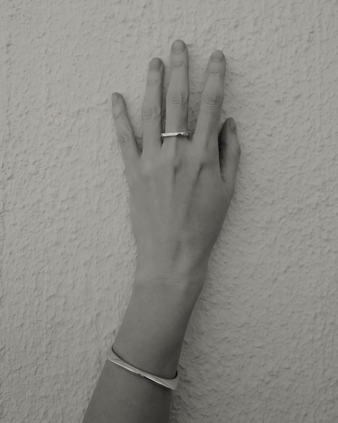 BYOKA MODIFICATION CUFF BRACELET SILVER W1501 ビョーカ バングル ブレスレット シルバー W1501