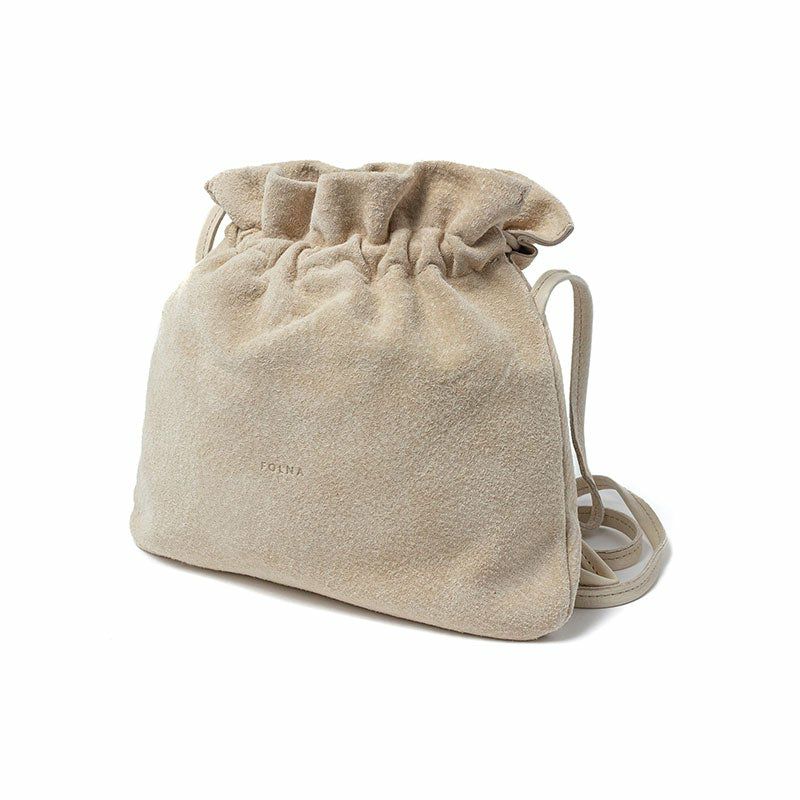 FOLNA Suede Shoulder Bag フォルナ フォルナ スエード ショルダー バック ベージュ 224787-BEIGE
