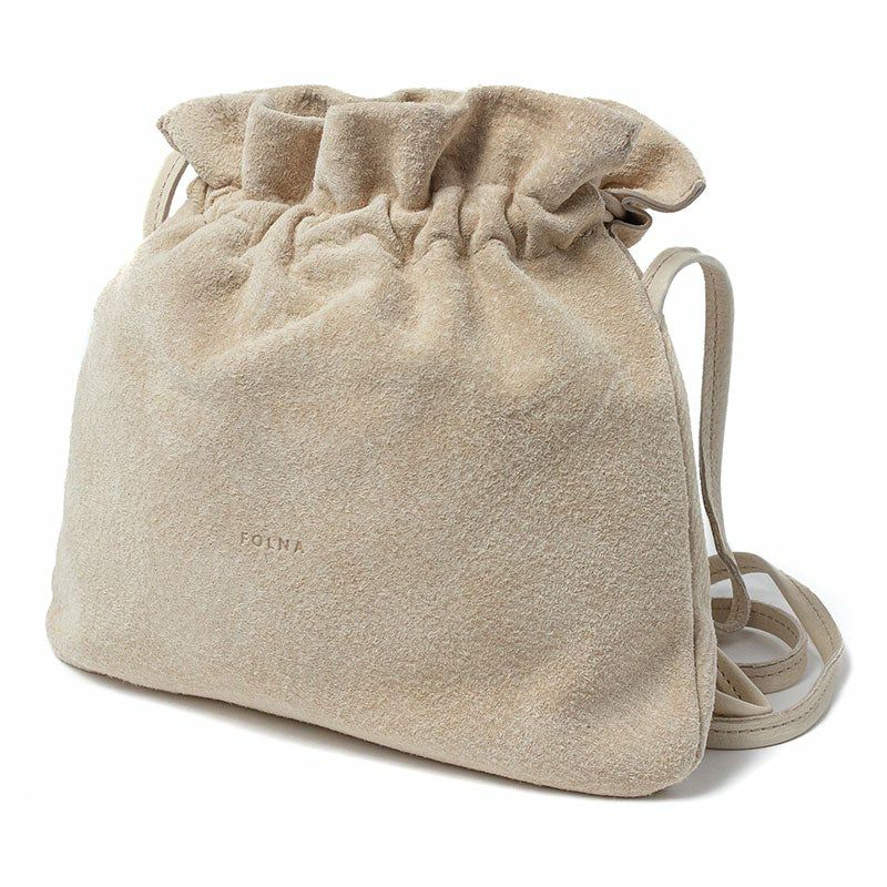 FOLNA Suede Shoulder Bag フォルナ フォルナ スエード ショルダー バック ベージュ 224787-BEIGE