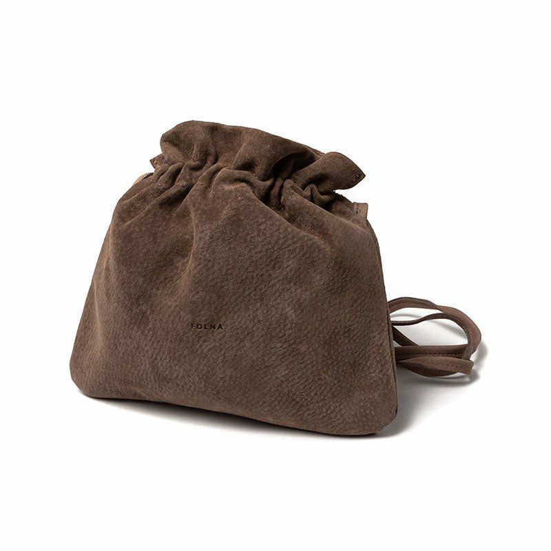 FOLNA Suede Shoulder Bag フォルナ フォルナ スエード ショルダー バック グレージュ 224787-GREIGE