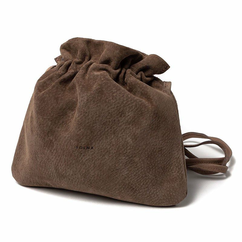 FOLNA Suede Shoulder Bag フォルナ フォルナ スエード ショルダー バック グレージュ 224787-GREIGE