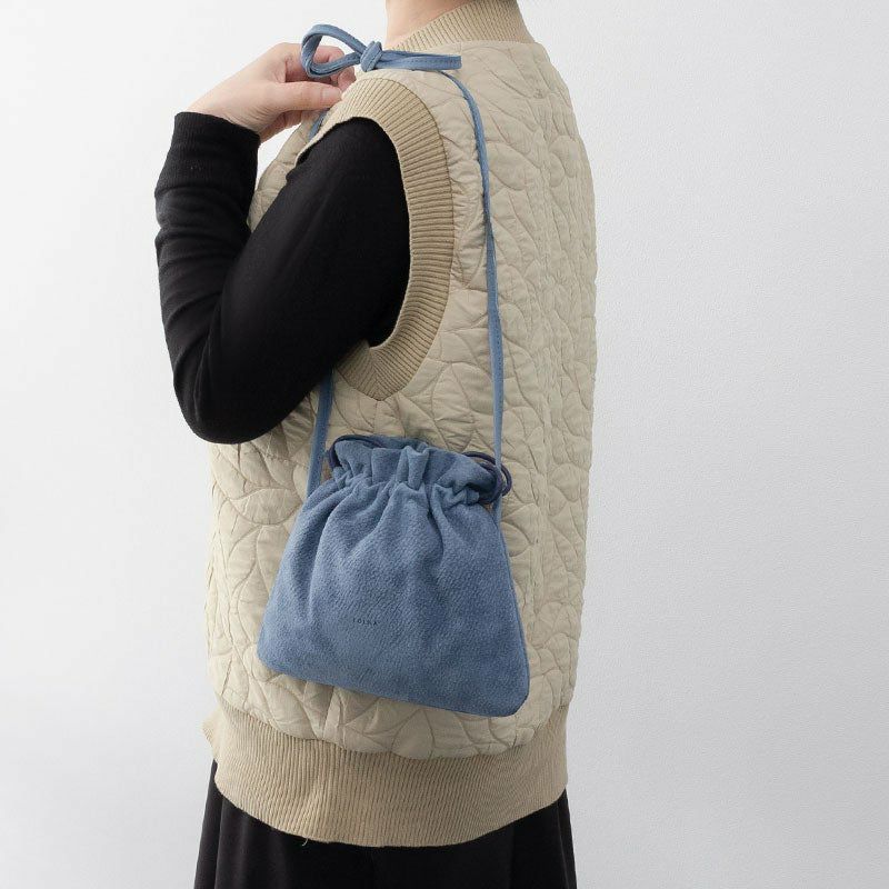 FOLNA Suede Shoulder Bag フォルナ フォルナ スエード ショルダー バック ブルー 224787-BULE