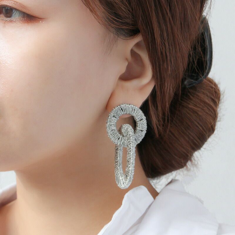 nezu ネズ メタルウィーブチェーン ピアス 05MEY07